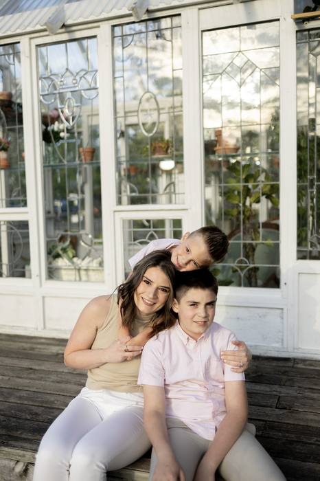 Heather with her boys